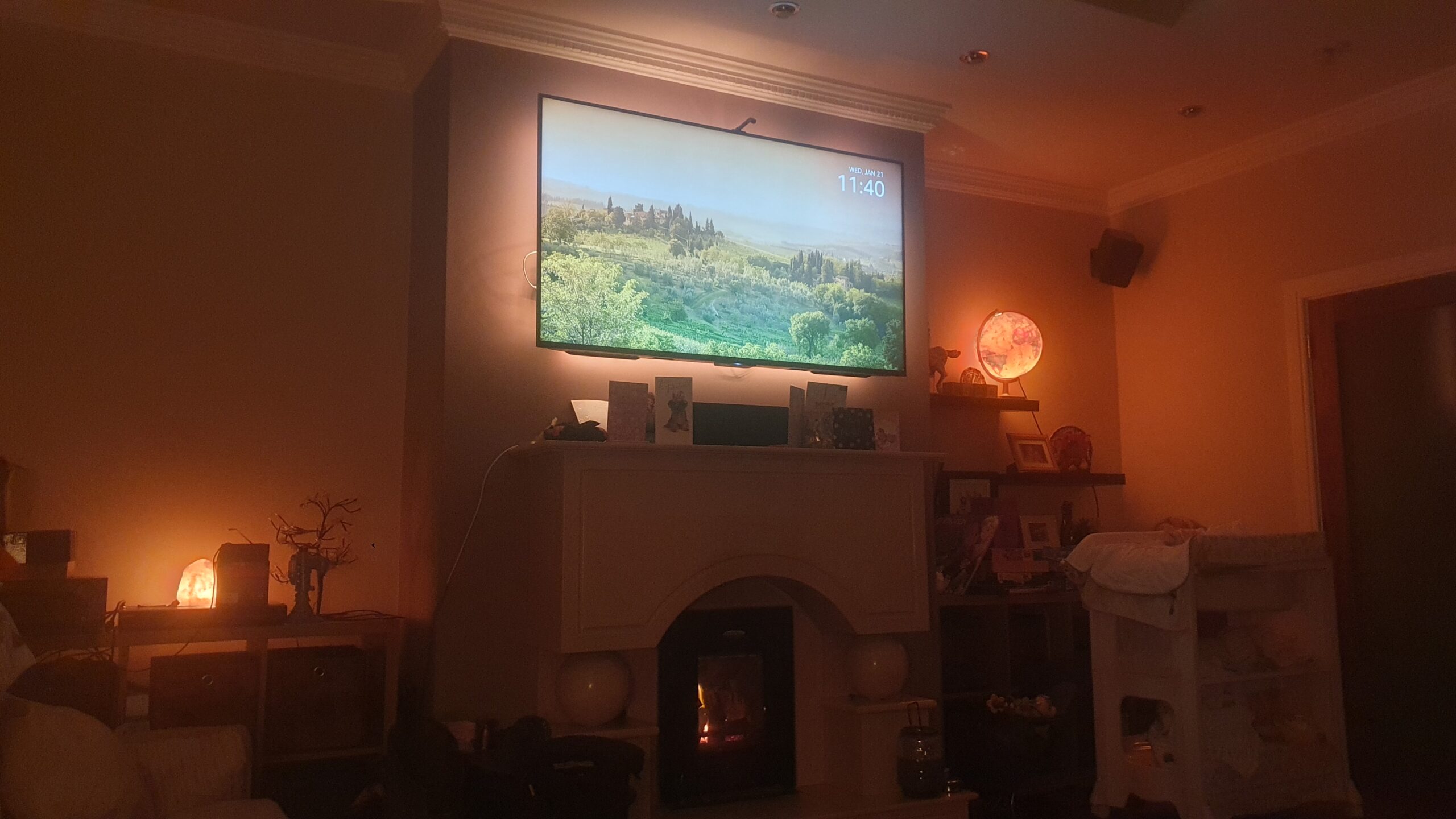 Smart Voice Activated Lighting | 65"TV Installation in Lucan