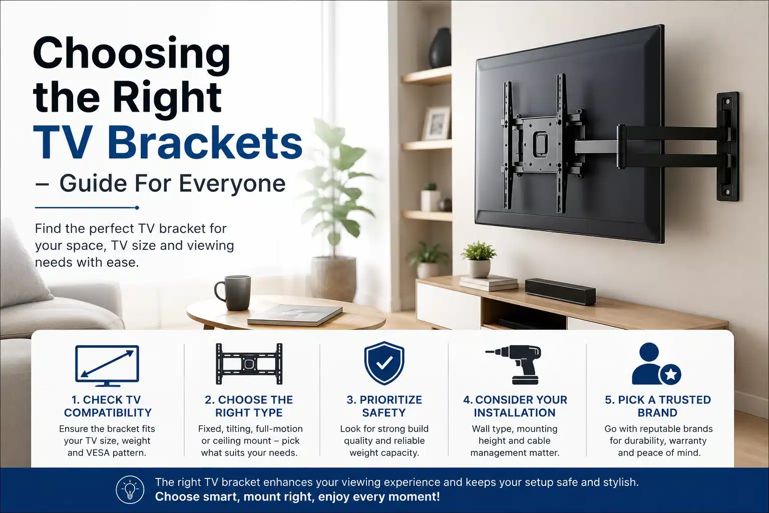 Choosing the Right TV Brackets - Guide For Everyone