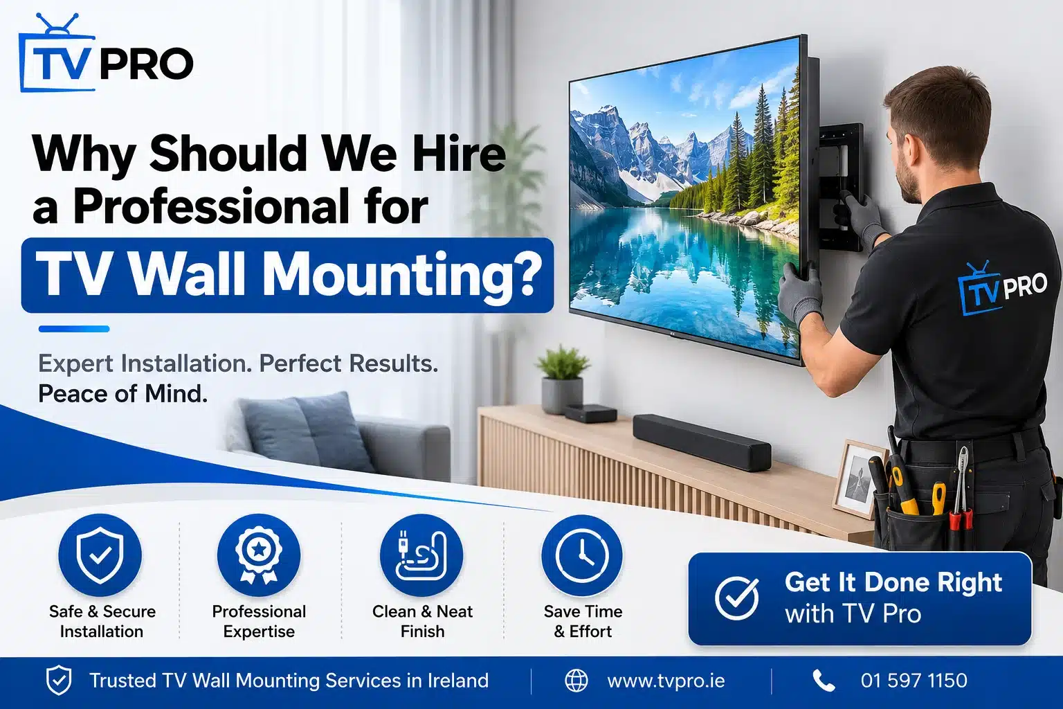 Why Should We Hire a Professional for TV Wall Mounting?