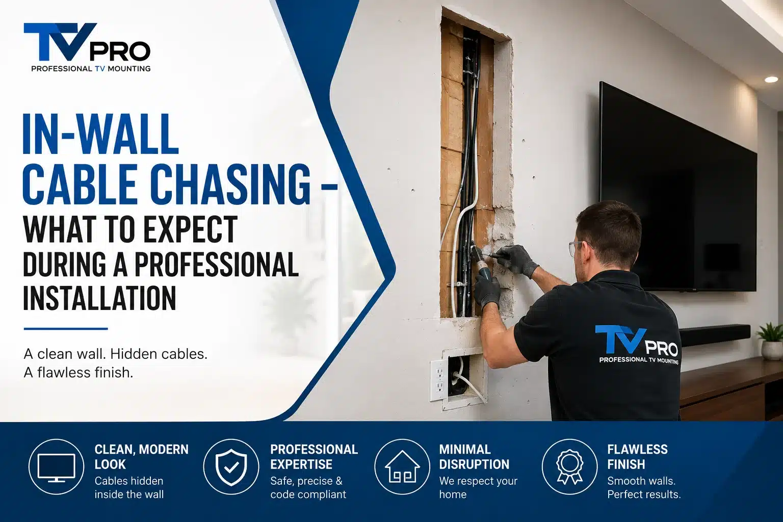 In-Wall Cable Chasing - What to Expect During a Professional Installation