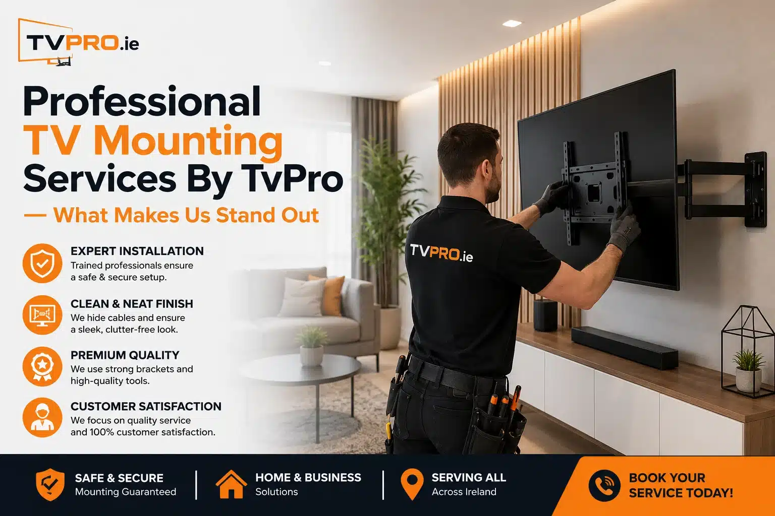 Professional TV Mounting Services by TVPro - What Makes Us Stand Out