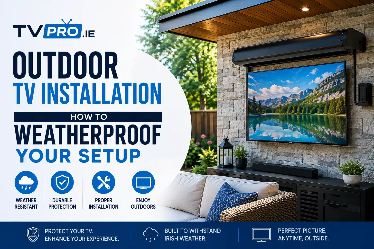 Outdoor TV Installation - How to Weatherproof Your Setup