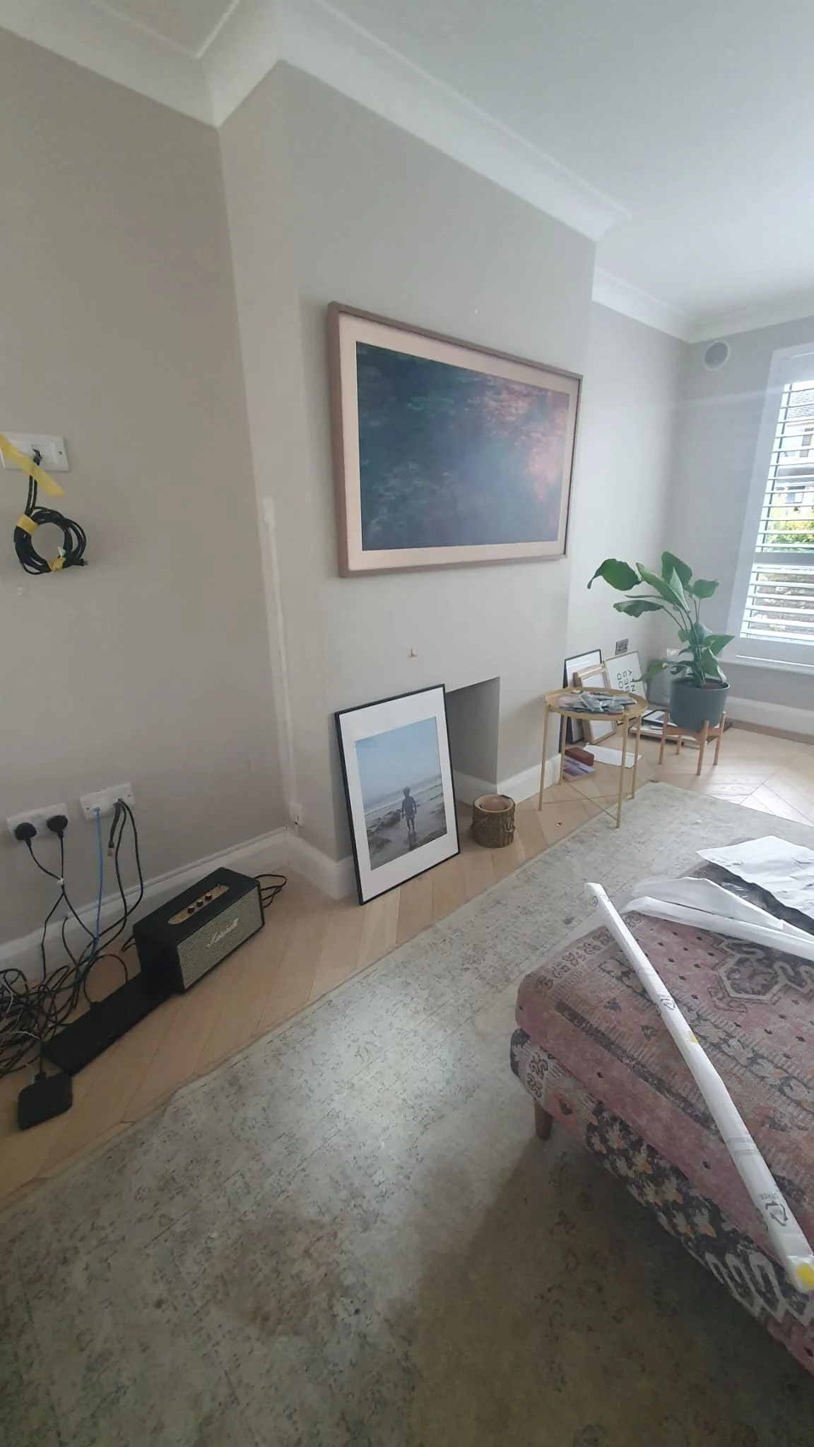 Samsung Frame installation in Castleknock, Dublin 15 – 55-inch Frame Plus mounted flush on a chimney breast